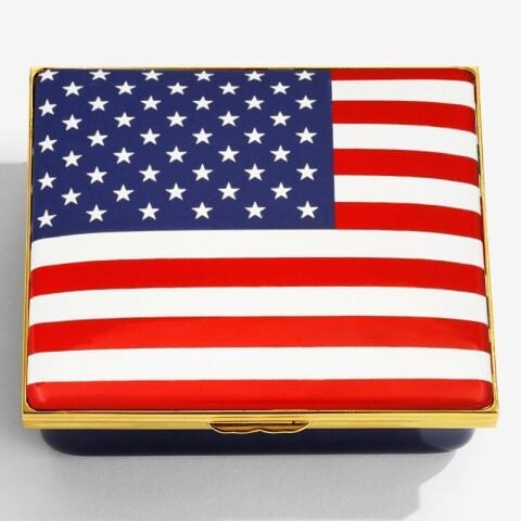 The Stars And Stripes Enamel Box