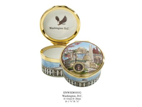 Washington D C Enamel Box