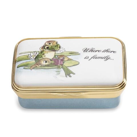 Where there is family - Enamel Box - NEW
