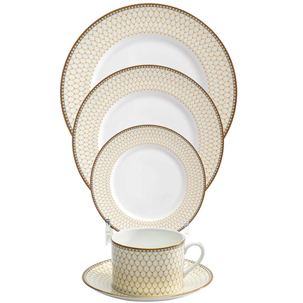 Antler Trellis Fildişi 5 Parça Yemek Takımı