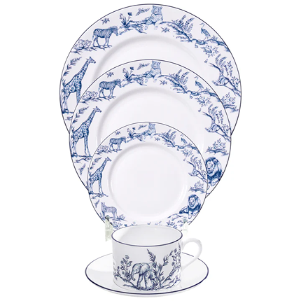 Serengeti Hayvan 5 Parça Yemek Takımı